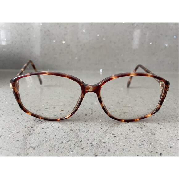 Vintage Retro Wilshire Designs Eyeglasses Frames Only WD 859 to 135 Tortoise - Picture 1 of 13